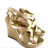 Michael Kors Shoes | Gold Michael Kors Palm Beach Espadrilles | Color: Gold | Size: 8