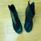 Urban Outfitters Shoes | Ecote (Urban Outfitters) Open Toe Ankle Boots | Color: Black | Size: 7