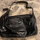 Coach Bags | Coach Black Leather Shoulder Bag | Color: Black | Size: 13 Wide 9 High 5 Deep