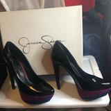 Jessica Simpson Shoes | Js-Beijo Platform Pumps | Color: Black/Purple | Size: 6.5