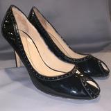 Kate Spade Shoes | Giselle Oxford Patent Leather Peep Toe Heels S8418 | Color: Black | Size: 10