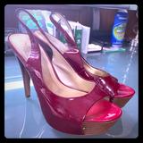Jessica Simpson Shoes | Jessica Simpson Sz 7.5 Red Heels | Color: Red | Size: 7.5