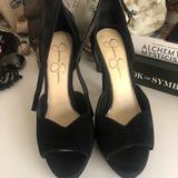 Jessica Simpson Shoes | Jessica Simpson | Black Suede Heels | Color: Black | Size: 8
