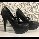Jessica Simpson Shoes | Jessica Simpson Cheetah Platform Mary Jane Heels | Color: Black | Size: 9