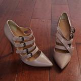 J. Crew Shoes | J. Crew Leather Pointed Heels | Color: Cream/Pink | Size: 8