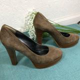 Nine West Shoes | Nine West Size 5 12 Wooden Platform Heel | Color: Brown/Tan | Size: 5.5