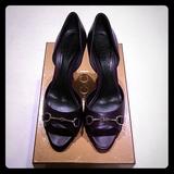 Gucci Shoes | Gucci Women's D'orsay Peep Toe Pump | Color: Purple | Size: 6.5