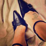 Nine West Shoes | Like New Nine West 3 Stiletto Strap Heel... | Color: Black | Size: 6