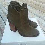 Jessica Simpson Shoes | Nib Jessica Simpson Olive Taupe Boots Size 7.5m | Color: Green/Tan | Size: 7.5m