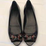 Gucci Shoes | Gucci Jolene Ballet Flats, Black Patent, Sz 8 | Color: Black | Size: 8