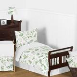 Sweet Jojo Designs Botanical Leaf 5 Piece Toddler Bedding Set Polyester in Green/White | Wayfair Botanical-Tod