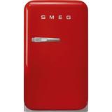 Smeg 50s Style Retro 1.2 cu. ft. Freestanding Mini Fridge Plastic in Red, Size 28.5433 H x 15.9055 W x 22.4409 D in | Wayfair FAB5URRD3