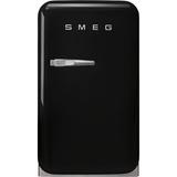 Smeg 50s Style Retro 1.2 cu. ft. Freestanding Mini Fridge Plastic in Black, Size 28.5433 H x 15.9055 W x 22.4409 D in | Wayfair FAB5URBL3