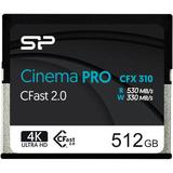 Silicon Power 512GB Cinema PRO CFX 310 CFast 2.0 Memory Card SP512GICFX311NV0BM