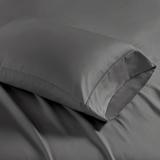 Madison Park King Cotton Rich Pillowcases - 2 Pack in Charcoal - Olliix MP21-6408