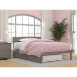 Three Posts™ Baby & Kids Aahil Solid Wood Platform Standard Bed w/ Trundle by Three Posts™ Metal in Gray, Size 32.0 H x 55.5 W x 76.0 D in | Wayfair