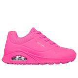 Skechers Girl's Uno - Night Shades Sneaker | Size 1.0 | Hot Pink | Synthetic