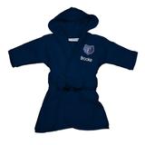 Infant Navy Memphis Grizzlies Personalized Robe