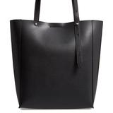 Rebecca Minkoff Bags | Nwt $198 Rebecca Minkoff Stella Leather Black Tote | Color: Black/Silver | Size: Os