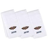 "Infant White New Orleans Pelicans Personalized Burp Cloth 3-Pack"
