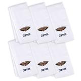 "Infant White New Orleans Pelicans Personalized Burp Cloth 6-Pack"