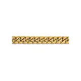 Belk & Co Mens 14K Yellow Gold 9.3 Millimeter Semi Solid Miami Cuban Chain Bracelet, 22 In