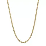 Belk & Co Men's 14K Yellow Gold 4.5 Millimeter Concave Anchor Chain Necklace, 22 In