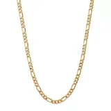 Belk & Co Mens 14K Yellow Gold 7 Millimeter Flat Figaro Chain Necklace, 22 In