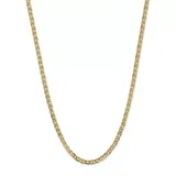 Belk & Co Men's 14K Yellow Gold 4.5 Millimeter Concave Anchor Chain Necklace, 24 In
