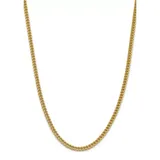 Belk & Co Men's 14K Yellow Gold 4.5 Millimeter Semi Solid Franco Chain Necklace, 24 In