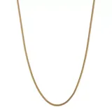 Belk & Co Men's 14K Yellow Gold 3 Millimeter Semi Solid Franco Chain Necklace, 18 In