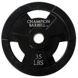 Champion Barbell Rubber Coated Olympic Grip Plate (Sold Individually)