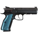 CZ-USA Shadow 2 9mm Luger 4.89" Barrel Black Slide Blue Grips 17-Round