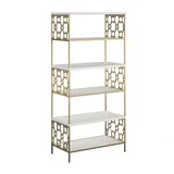 CosmoLiving by Cosmopolitan Ella 5-Shelf Bookcase, White