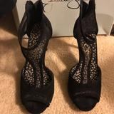 Jessica Simpson Shoes | Jessica Simpson Sana Suede Heels | Color: Black | Size: 7