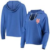 "Women's Concepts Sport Heathered Royal New York Mets Prodigy Choker Pullover Hoodie"