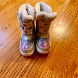 Disney Shoes | Disney Frozen Boots Size 10toddler | Color: Blue/Silver | Size: 10g