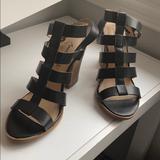 American Eagle Outfitters Shoes | American Eagle Black High Heels | Color: Black/Tan | Size: 8