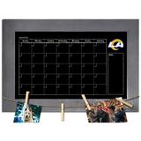 Los Angeles Rams 11" x 19" Monthly Chalkboard with Frame & Clothespins Sign