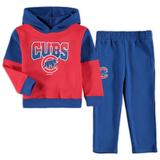 "Toddler Red/Royal Chicago Cubs Sideline Fleece Pullover Hoodie & Pants Set"