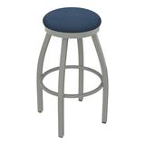Holland Bar Stool Misha Swivel 34" Extra Tall Stool Upholstered/Metal in Gray/Blue/Black, Size 34.0 H x 19.0 W x 19.0 D in | Wayfair 80236AN024