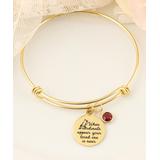 Designs by KaraMarie Women's Bracelets - Red Crystal & 14k Gold-Plated Cardinal Bangle