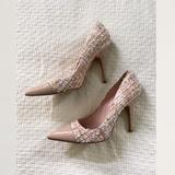 Kate Spade Shoes | Kate Spade New York 10b Pointed Toe Heels | Color: Cream/Tan | Size: 10