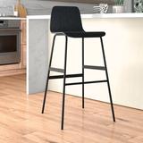Gus* Modern Lecture Series Bar & Counter Stool Wood/Metal in Brown, Size 39.0 H x 20.0 W x 20.0 D in | Wayfair ECBSLECT-ab