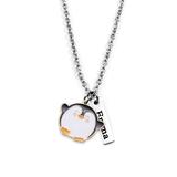 Pebbles Jones Kids Girls' Necklaces Silver - Stainless Steel Personalized Name Penguin Necklace With Swarovski Crystals