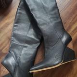 Jessica Simpson Shoes | Leather Jessica Simpsons Boots | Color: Black | Size: 7.5