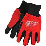 "McArthur Detroit Red Wings Two-Tone Utility Gloves - Red-Black"