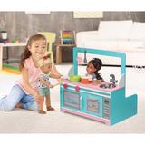 Badger Basket Diner & Kitchen Doll Playset w/ Accessories Wood in Brown, Size 21.5 H x 22.0 W x 14.25 D in | Wayfair 12029