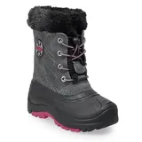 totes Harper Mid Girls' Waterproof Winter Boots, Girl's, Size: 13, Grey