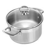 Chantal 2 qt. Stainless Steel Soup Pot w/ Lid Stainless Steel in Gray, Size 7.0 H x 7.0 W in | Wayfair SLIN32-160